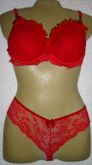 Conjunto em renda - vermelho