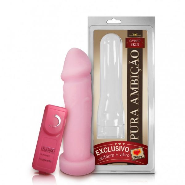 Vibrador c/ vértebra em CyberSkin