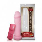 Vibrador c/ vértebra em CyberSkin